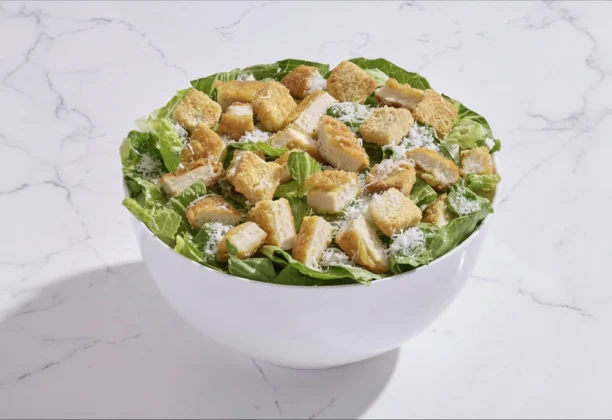 Breaded Chicken Caesar Salad